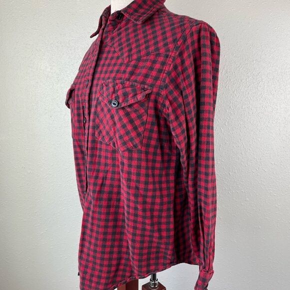 Route 66 Buffalo Plaid Button Down Shirt Size M EUC - Picture 4 of 7